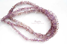 画像をギャラリービューアに読み込む, (半連/1連)宝石質 マダガスカル産 サファイア【ラベンダー】ファセット ドロップ