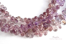画像をギャラリービューアに読み込む, (半連/1連)宝石質 マダガスカル産 サファイア【ラベンダー】ファセット ドロップ