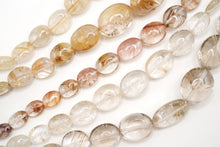 画像をギャラリービューアに読み込む, (#15-19)ルチル イン クォーツ スムース オーバル