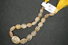 画像をギャラリービューアに読み込む, (#15-19)ルチル イン クォーツ スムース オーバル