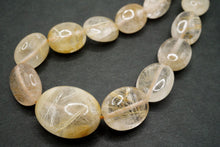 画像をギャラリービューアに読み込む, (#15-19)ルチル イン クォーツ スムース オーバル