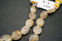 画像をギャラリービューアに読み込む, (#15-19)ルチル イン クォーツ スムース オーバル