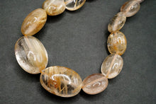 画像をギャラリービューアに読み込む, (#15-19)ルチル イン クォーツ スムース オーバル