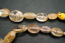 画像をギャラリービューアに読み込む, (#15-19)ルチル イン クォーツ スムース オーバル