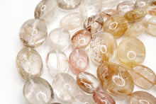 画像をギャラリービューアに読み込む, (#15-19)ルチル イン クォーツ スムース オーバル