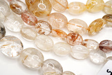 画像をギャラリービューアに読み込む, (#15-19)ルチル イン クォーツ スムース オーバル
