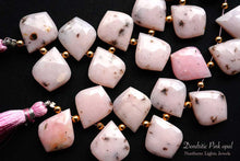 画像をギャラリービューアに読み込む, (2pc/10pc)デンドライト ピンクオパール ファセット リーフシェイプ