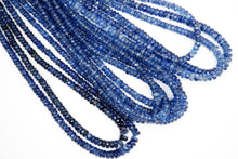 Load image into Gallery viewer, (3色, 半連/ 1連)ネパール産 ブルー カイヤナイト 44cm ボタンカット