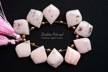 画像をギャラリービューアに読み込む, (2pc/10pc)デンドライト ピンクオパール ファセット リーフシェイプ