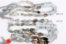 Load image into Gallery viewer, (M/L) モスアクアマリン ファセット タンブルカット 21cm