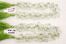Load image into Gallery viewer, (M/L、半連/1連) 宝石質 グリーンアメシスト 20cm ファセットドロップ