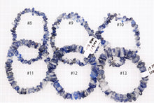 画像をギャラリービューアに読み込む, (#8-13)デュモルチェライト イン クォーツ ゴムブレス タンブルチューブ