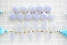 画像をギャラリービューアに読み込む, (2/10pc)ブルーレースアゲート ファセット マーキス