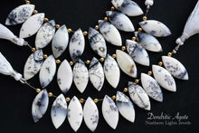 Load image into Gallery viewer, (2/10pc)デンドライト オパール ファセット マーキスシェイプ