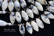 Load image into Gallery viewer, (2/10pc)デンドライト オパール ファセット マーキスシェイプ