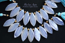 画像をギャラリービューアに読み込む, (2/10pc)ブルーレースアゲート ファセット マーキス