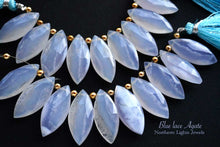 画像をギャラリービューアに読み込む, (2/10pc)ブルーレースアゲート ファセット マーキス