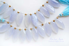 画像をギャラリービューアに読み込む, (2/10pc)ブルーレースアゲート ファセット マーキス