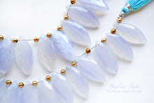 画像をギャラリービューアに読み込む, (2/10pc)ブルーレースアゲート ファセット マーキス