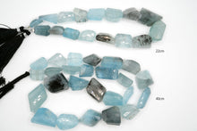Load image into Gallery viewer, (22/40cm) モスアクアマリン ファセット タンブルカット