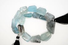 Load image into Gallery viewer, (22/40cm) モスアクアマリン ファセット タンブルカット