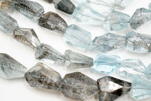Load image into Gallery viewer, (M/L) モスアクアマリン ファセット タンブルカット 21cm