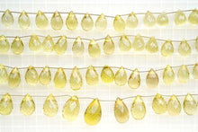 画像をギャラリービューアに読み込む, (No.1-3)宝石質 大粒 レモンクォーツ ファセット ドロップ