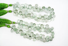 Load image into Gallery viewer, (M/L、半連/1連) 宝石質 グリーンアメシスト 20cm ファセットドロップ