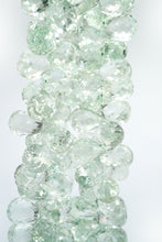 Load image into Gallery viewer, (M/L、半連/1連) 宝石質 グリーンアメシスト 20cm ファセットドロップ