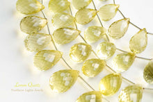 画像をギャラリービューアに読み込む, (No.1-3)宝石質 大粒 レモンクォーツ ファセット ドロップ
