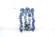 画像をギャラリービューアに読み込む, (#8-13)デュモルチェライト イン クォーツ ゴムブレス タンブルチューブ