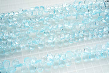 画像をギャラリービューアに読み込む, (S/M,半連/1連)上質 スカイブルートパーズ ファセット ペアシェイプ