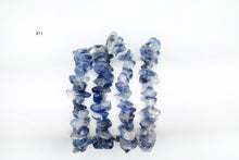 画像をギャラリービューアに読み込む, (#8-13)デュモルチェライト イン クォーツ ゴムブレス タンブルチューブ