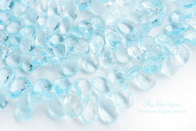 画像をギャラリービューアに読み込む, (S/M,半連/1連)上質 スカイブルートパーズ ファセット ペアシェイプ