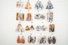 画像をギャラリービューアに読み込む, 5/24(No.17-32)高品質 デンドライトアゲート ペアルース 穴あり カボション デンドリティックアゲート