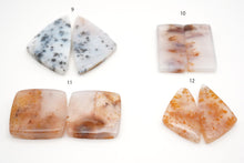 画像をギャラリービューアに読み込む, 5/24(No.1-16)デンドライトアゲート ペアルース 穴あり カボション デンドリティックアゲート