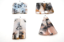 画像をギャラリービューアに読み込む, 5/24(No.1-16)デンドライトアゲート ペアルース 穴あり カボション デンドリティックアゲート