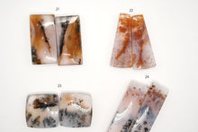 画像をギャラリービューアに読み込む, 5/24(No.17-32)高品質 デンドライトアゲート ペアルース 穴あり カボション デンドリティックアゲート