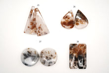 画像をギャラリービューアに読み込む, 5/24(No.17-32)高品質 デンドライトアゲート ペアルース 穴あり カボション デンドリティックアゲート