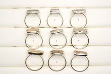 Load image into Gallery viewer, (No.1-9)デンドライトアゲート 銀製リング 生地 デンドリティックアゲート