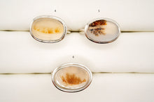 Load image into Gallery viewer, (No.1-9)デンドライトアゲート 銀製リング 生地 デンドリティックアゲート