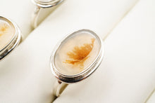 Load image into Gallery viewer, (No.1-9)デンドライトアゲート 銀製リング 生地 デンドリティックアゲート