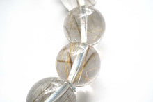 Load image into Gallery viewer, (2pc)シルバールチルインクォーツ 丸玉 ルチル