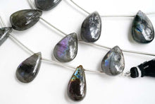 Load image into Gallery viewer, ピンク〜パープル ラブラドライト スムースペアシェイプ