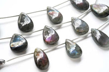 Load image into Gallery viewer, ピンク〜パープル ラブラドライト スムースペアシェイプ