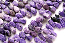 画像をギャラリービューアに読み込む, (S/M/ロング)チャロアイト スムース ペアシェイプ