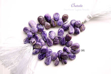 画像をギャラリービューアに読み込む, (S/M/ロング)チャロアイト スムース ペアシェイプ