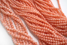 画像をギャラリービューアに読み込む, (半連/1連)ピンク珊瑚 丸玉 4.7-5mm 40cm