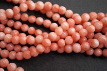 画像をギャラリービューアに読み込む, (半連/1連)ピンク珊瑚 丸玉 4.7-5mm 40cm