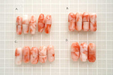 Load image into Gallery viewer, (A-D)ピンク珊瑚 クラスプ 筒型